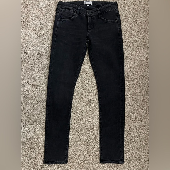 AGOLDE Chloe Low Rise Slim Jean Sz 25 Chelsea Washed Black - Picture 3 of 11